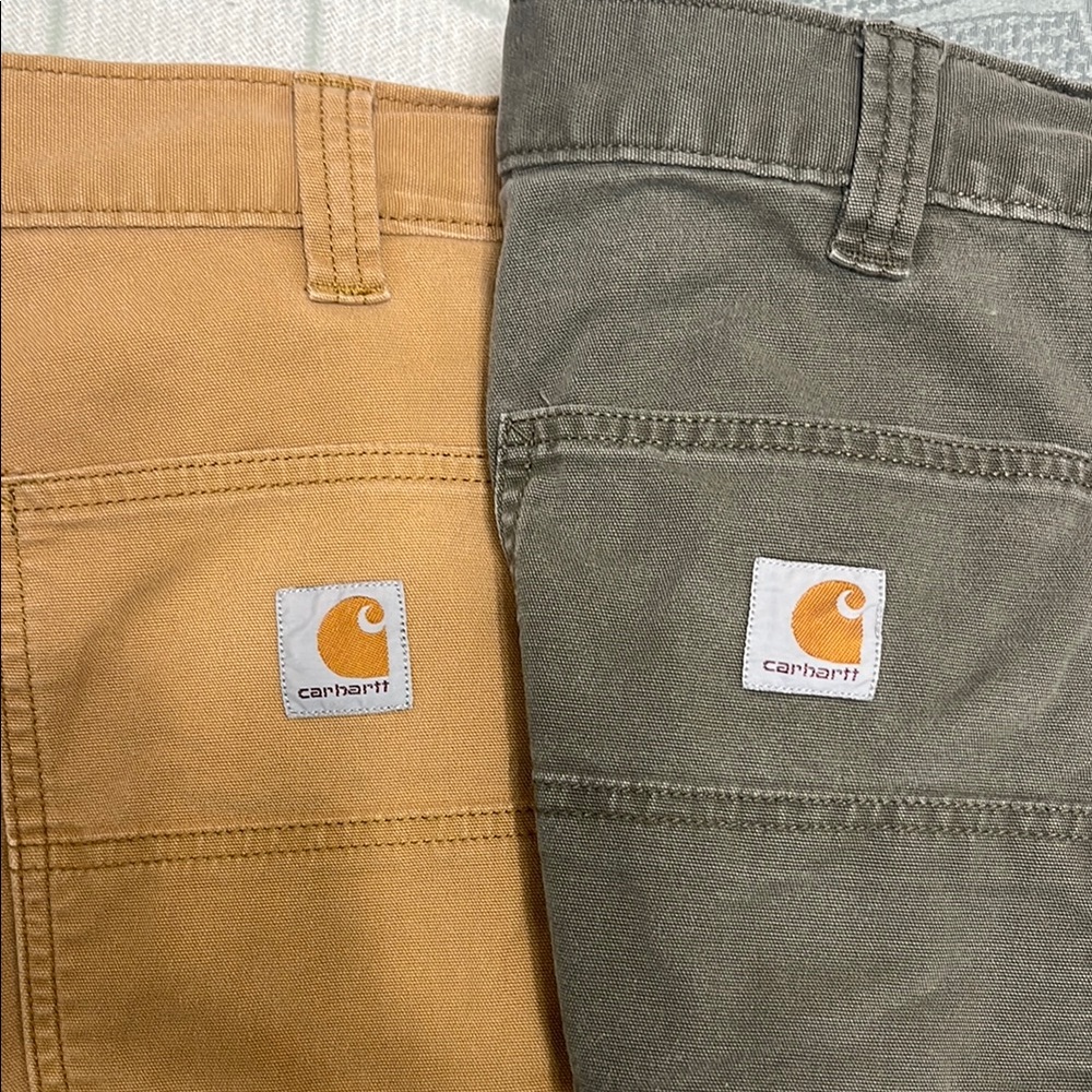 Carhartt Men's Relaxed Fit Pants - Tan and Olive